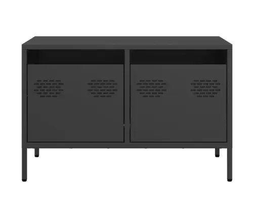 Tv Skapītis, Melns, 68X39X43,5 Cm, Auksti Velmēts Tērauds Vidaxl