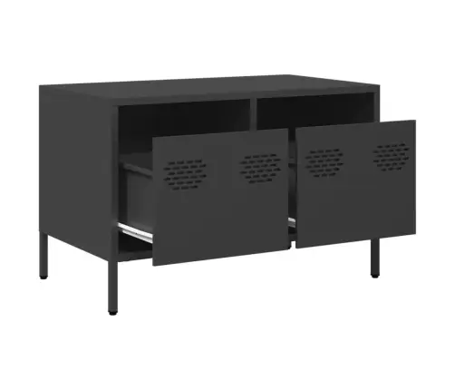 Tv Skapītis, Melns, 68X39X43,5 Cm, Auksti Velmēts Tērauds Vidaxl