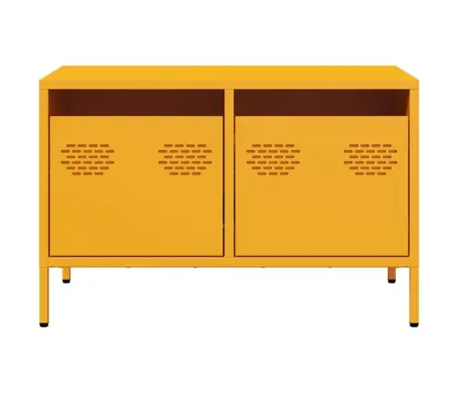 Telerikapp, Sinepikollane, 68X39X43,5 cm Külmvaltsitud Teras