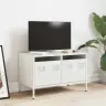 Tv Skapītis, Balts, 68X39X43,5 Cm, Auksti Velmēts Tērauds Vidaxl