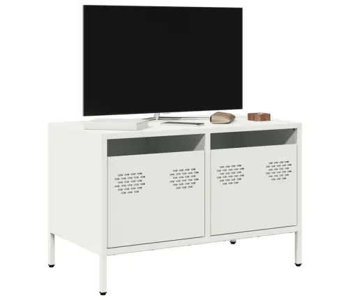 Tv Skapītis, Balts, 68X39X43,5 Cm, Auksti Velmēts Tērauds Vidaxl
