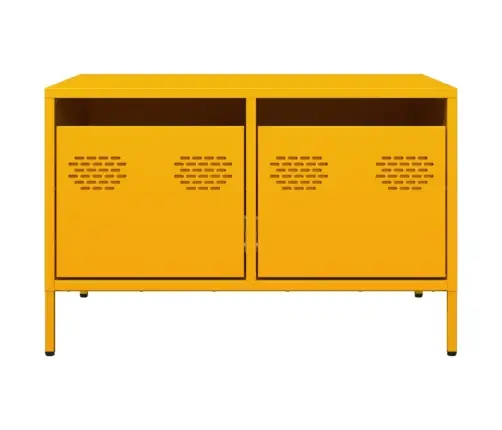 Tv Skapītis, Dzeltens, 68X50X43,5 Cm, Auksti Velmēts Tērauds Vidaxl Tv Skapītis, Dzeltens, 68X50X43,5 Cm, Auksti Velmēts Tērauds Vidaxl