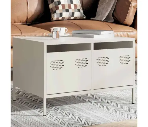 Tv Skapītis, Balts, 68X50X43,5 Cm, Auksti Velmēts Tērauds Vidaxl