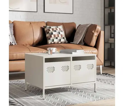 Tv Skapītis, Balts, 68X50X43,5 Cm, Auksti Velmēts Tērauds Vidaxl