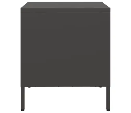 Naktsskapīši, 2 Gab., Melni, 35X39X43,5 Cm, Tērauds Vidaxl