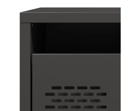 Naktsskapīši, 2 Gab., Melni, 35X39X43,5 Cm, Tērauds Vidaxl