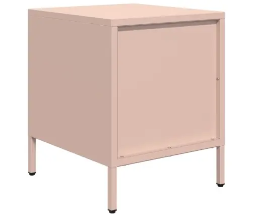 Naktinės Spintelės, 2Vnt., Rožinės, 35X39X43,5cm Plienas