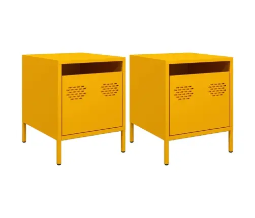 Öökapid 2 Tk, Sinepikollane, 35X39X43,5 cm Teras