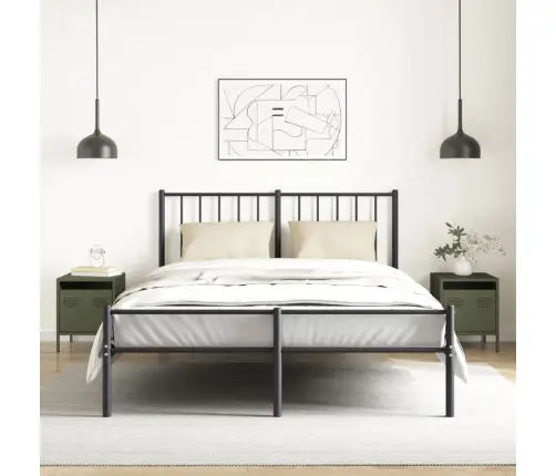 Naktsskapīši, 2 Gab., Olīvu Zaļi, 35X39X43,5 Cm, Tērauds Vidaxl