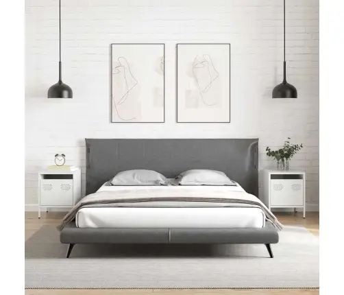 Naktsskapīši 2 Gab Balti 35X39X43,5 Cm Tērauds Vidaxl