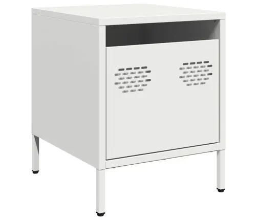 Naktsskapīši 2 Gab Balti 35X39X43,5 Cm Tērauds Vidaxl