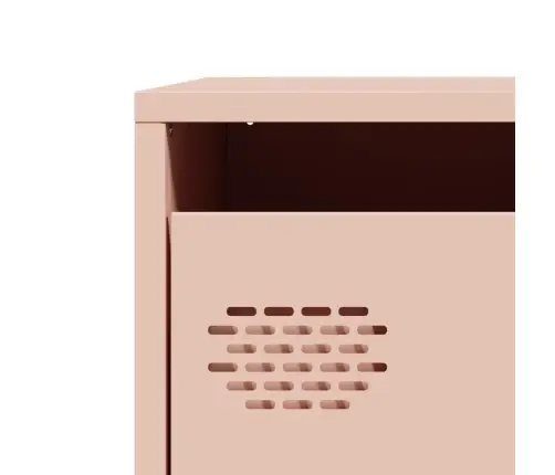 Kumode, Rozā, 68X39X73,5 Cm, Auksti Velmēts Tērauds Vidaxl