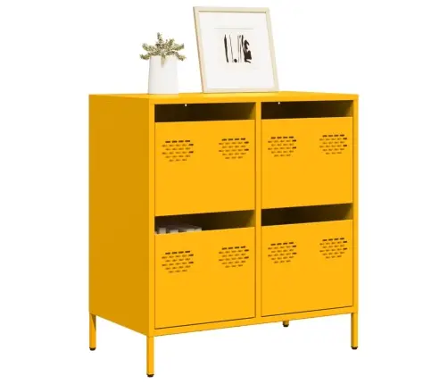 Šoninė Spintelė, Garstyčių, 68X39X73,5cm Plienas