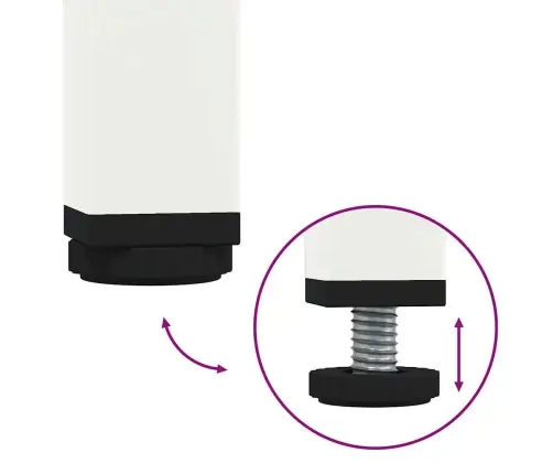 Kumode, Balta, 68X39X73,5 Cm, Auksti Velmēts Tērauds Vidaxl