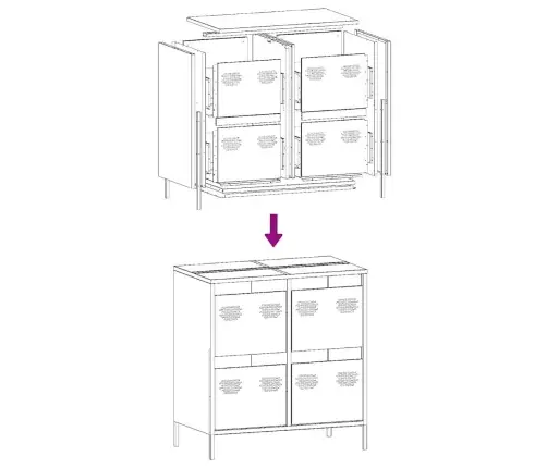 Kumode, Balta, 68X39X73,5 Cm, Auksti Velmēts Tērauds Vidaxl