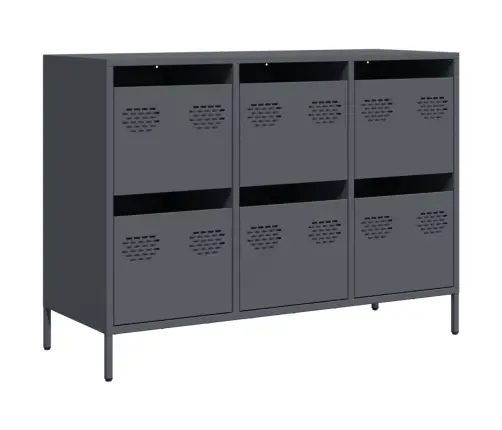 Šoninė Spintelė, Antracito, 101,5X39X73,5cm Plienas