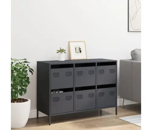 Šoninė Spintelė, Antracito, 101,5X39X73,5cm Plienas