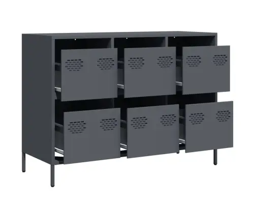 Šoninė Spintelė, Antracito, 101,5X39X73,5cm Plienas