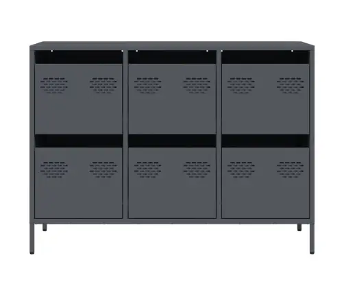 Šoninė Spintelė, Antracito, 101,5X39X73,5cm Plienas