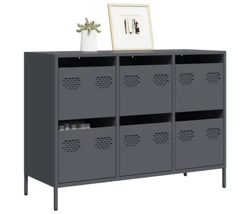 Šoninė Spintelė, Antracito, 101,5X39X73,5cm Plienas