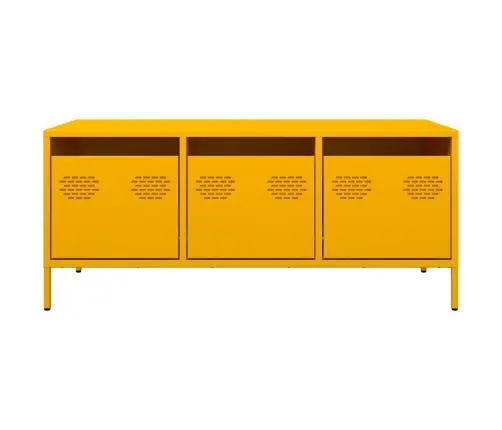 Diivanilaud Sinepikollane 101,5X50X43,5 Cm Külmvaltsitud Teras