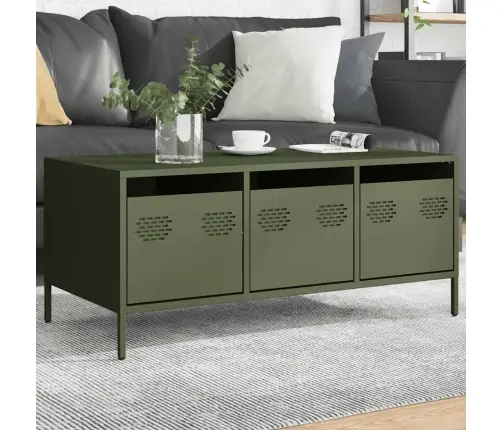 Kafijas Galdiņš, 101,5X50X43,5 Cm, Auksti Velmēts Tērauds Vidaxl