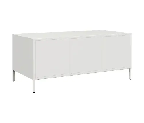 Diivanilaud Valge 101,5X50X43,5 Cm Külmvaltsitud Teras