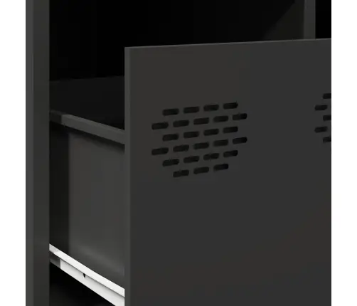 Kavos Staliukas Juodas 101,5X50X43,5Cm Šaltai Valcuotas Plienas