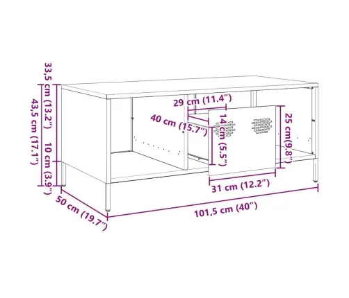 Kavos Staliukas Antracitas Šaltai Valcuotas Plienas Kavos Staliukas Antracitas Šaltai Valcuotas Plienas