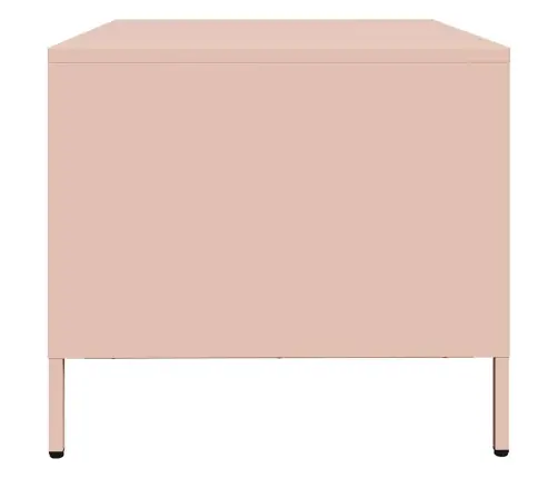 Kafijas Galdiņš, Rozā, 68,5X50X43,5 Cm, Auksti Velmēts Tērauds Vidaxl