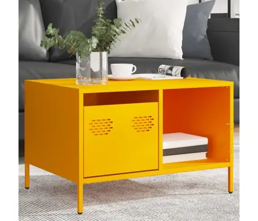 Kavos Staliukas Garstyčių Geltonas Šaltai Valcuotas Plienas Kavos Staliukas Garstyčių Geltonas Šaltai Valcuotas Plienas