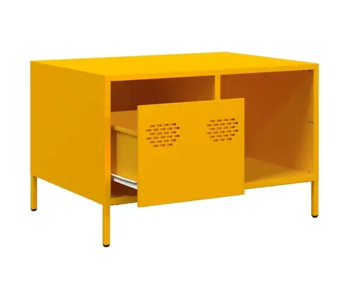 Kavos Staliukas Garstyčių Geltonas Šaltai Valcuotas Plienas Kavos Staliukas Garstyčių Geltonas Šaltai Valcuotas Plienas