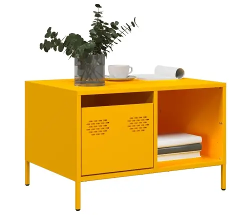 Kavos Staliukas Garstyčių Geltonas Šaltai Valcuotas Plienas Kavos Staliukas Garstyčių Geltonas Šaltai Valcuotas Plienas