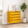 Puhvetkapp Sinepikollane 68X39X73,5 Cm Külmvaltsitud Teras