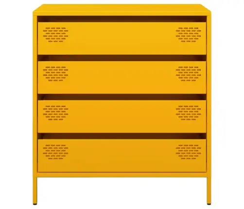 Puhvetkapp Sinepikollane 68X39X73,5 Cm Külmvaltsitud Teras