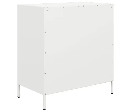 Šoninė Spintelė, Balta, 68X39X73,5cm Šaltai Valcuotas Plienas Šoninė Spintelė, Balta, 68X39X73,5cm Šaltai Valcuotas Plienas