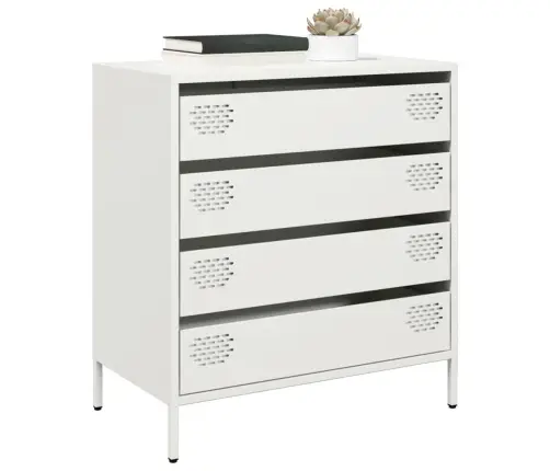 Šoninė Spintelė, Balta, 68X39X73,5cm Šaltai Valcuotas Plienas Šoninė Spintelė, Balta, 68X39X73,5cm Šaltai Valcuotas Plienas