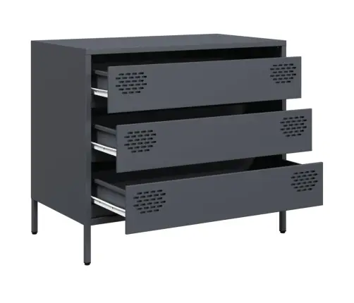 Šoninė Spintelė, Antracito, 68X39X58,5cm Plienas