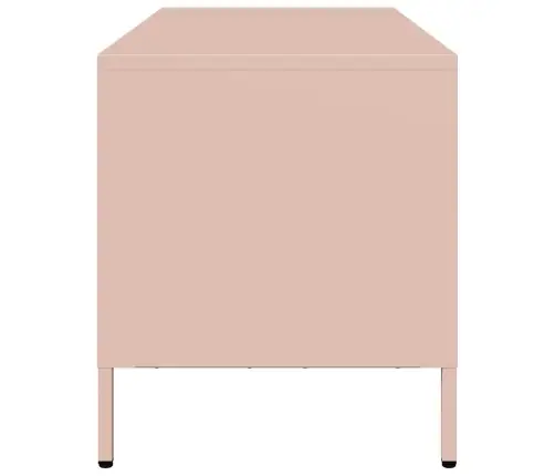 Tv Skapītis, Rozā, 101,5X39X43,5 Cm, Auksti Velmēts Tērauds Vidaxl