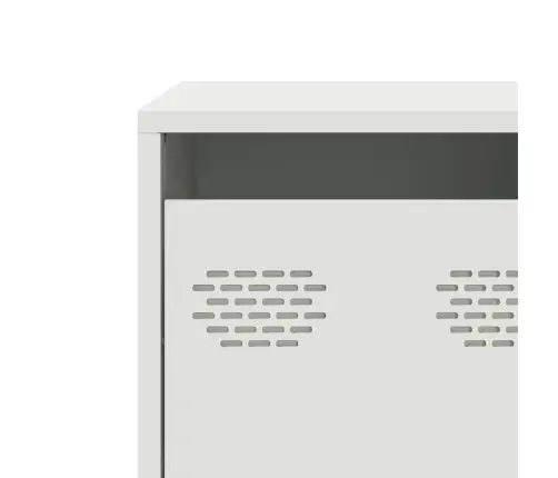 Tv Skapītis, Balts, 101,5X39X43,5 Cm, Auksti Velmēts Tērauds Vidaxl