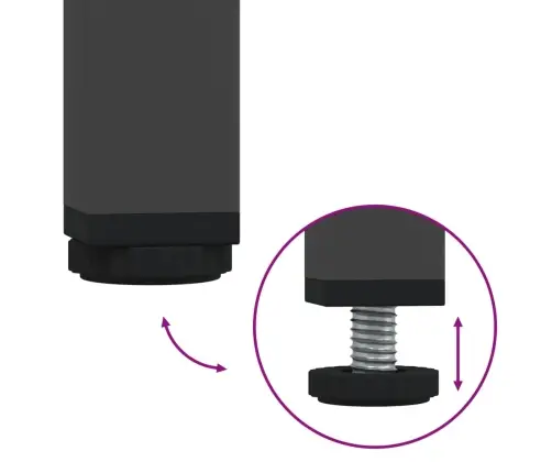 Telerikapp, Must, 135X39X43,5 cm Külmvaltsitud Teras