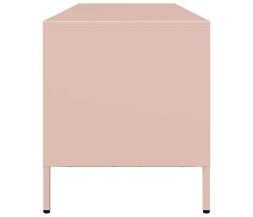 Tv Skapītis, Rozā, 135X39X43,5 Cm, Auksti Velmēts Tērauds Vidaxl Tv Skapītis, Rozā, 135X39X43,5 Cm, Auksti Velmēts Tērauds Vidaxl