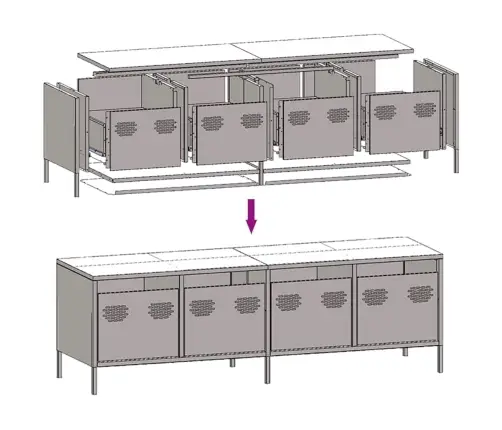 Tv Skapītis, Rozā, 135X39X43,5 Cm, Auksti Velmēts Tērauds Vidaxl Tv Skapītis, Rozā, 135X39X43,5 Cm, Auksti Velmēts Tērauds Vidaxl