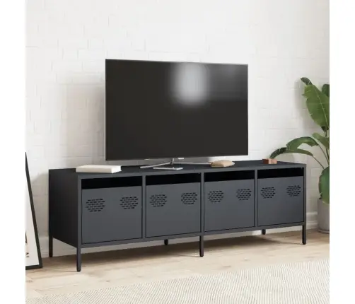 Televizoriaus Spintelė, Antracito, 135X39X43,5cm Plienas Televizoriaus Spintelė, Antracito, 135X39X43,5cm Plienas