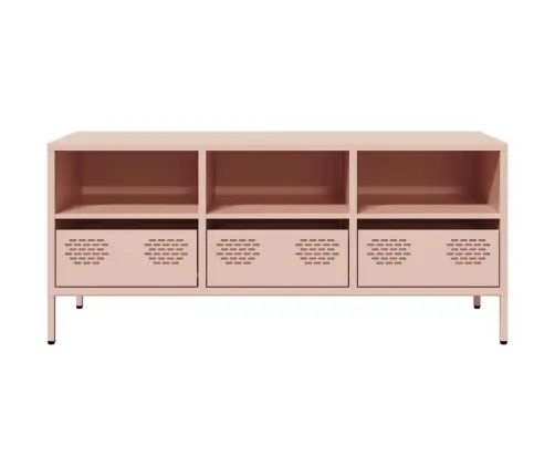 Tv Skapītis, Rozā, 101,5X39X43,5 Cm, Auksti Velmēts Tērauds Vidaxl Tv Skapītis, Rozā, 101,5X39X43,5 Cm, Auksti Velmēts Tērauds Vidaxl