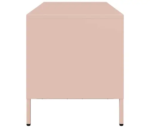 Tv Skapītis, Rozā, 101,5X39X43,5 Cm, Auksti Velmēts Tērauds Vidaxl Tv Skapītis, Rozā, 101,5X39X43,5 Cm, Auksti Velmēts Tērauds Vidaxl