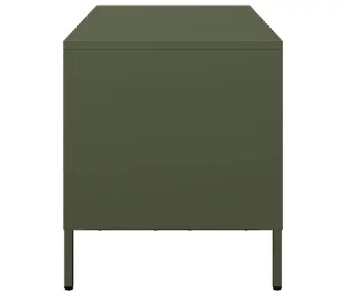 Tv Skapītis, Zaļš, 101,5X39X43,5 Cm, Auksti Velmēts Tērauds Vidaxl