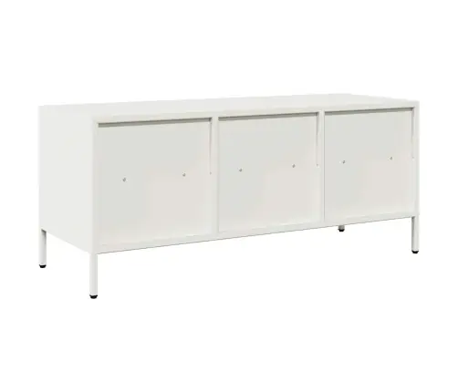 Tv Skapītis, Balts, 101,5X39X43,5 Cm, Auksti Velmēts Tērauds Vidaxl Tv Skapītis, Balts, 101,5X39X43,5 Cm, Auksti Velmēts Tērauds Vidaxl