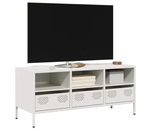 Tv Skapītis, Balts, 101,5X39X43,5 Cm, Auksti Velmēts Tērauds Vidaxl Tv Skapītis, Balts, 101,5X39X43,5 Cm, Auksti Velmēts Tērauds Vidaxl