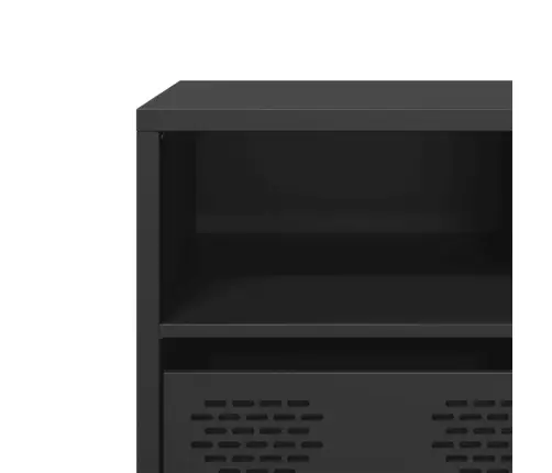 Tv Skapītis, Melns, 135X39X43,5 Cm, Auksti Velmēts Tērauds Vidaxl